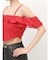 ストラップオフショルダーブラウス