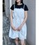 ウエストドロストミニワンピース