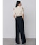 ショルダーカットZIPハーフニット