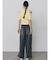 ショルダーカットZIPハーフニット
