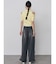 ショルダーカットZIPハーフニット
