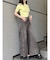 ショルダーカットZIPハーフニット