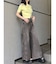 ショルダーカットZIPハーフニット