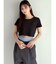 エンボスロゴクロップドTシャツ
