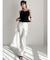 コットンレースピンタックキャミソール
