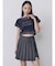 シャドウクロップドTシャツ
