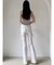 【新色追加】カットアウトリボンデニムパンツ
