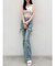 【新色追加】カットアウトリボンデニムパンツ