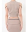 バイカラーノースリニットトップス【セットアップ着用可能】