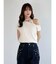 ワンショルダーチョーカーニット
