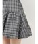 バルーンチェックミニワンピース