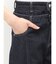 レイヤードワイドデニムパンツ