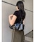 バックルベルトスタッズバッグ