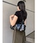 バックルベルトスタッズバッグ