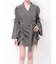 ギャザーリボンジャケットミニワンピース