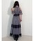 バイカラーレースアメスリティアードワンピース