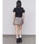 ツイルボクシーミニスカート