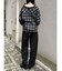 ベーシックバレルレッグパンツ