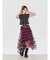シアーフレアロングスカート