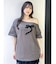 ワンショルフリルリボンビッグTシャツ