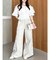 【WEB限定】ラインリボンシャーリングブラウス