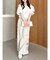 【WEB限定】ラインリボンシャーリングブラウス