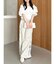 【WEB限定】ラインリボンシャーリングブラウス