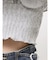 ラッフルスリーブシャーリングトップ