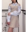 シャツレイヤードミニワンピース