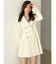 フィットアンドフレアサイドプリーツジャケットワンピ
