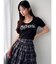 デコラティブクロップドTシャツ