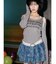 フェザーバルーンミニスカート