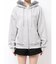 FAUXファーフードジップパーカー