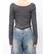 フロントジッパーギャザートップ