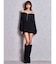 sacred edge cross ZIPオフショルスウェットワンピース