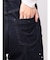 サイドカットアウトパールビジューデニムストレートパンツ
