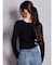 SymmetryGYDAプレートlong sleeveニットトップス