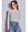 SymmetryGYDAプレートlong sleeveニットトップス
