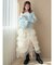 【ちいかわ/dazzlin specialcollection】モコモコフリルバッグ