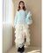 【ちいかわ/dazzlin specialcollection】フリルスリーブニットプルオーバー