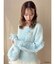 【ちいかわ/dazzlin specialcollection】フリルスリーブニットプルオーバー