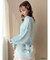 【ちいかわ/dazzlin specialcollection】フリルスリーブニットプルオーバー