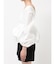 スクエアネックバルーンブラウス