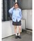 ギャザーデザインシャツ