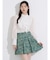 オリジナルツィードプリーツミニスカート