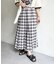 チェックプリーツスカート