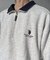 【U.S. POLO ASSN.】1ポイント刺繍裏起毛ハーフジップ