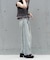【RAY CASSIN】ウエスト折り返しワイドデニムパンツ