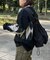【ユニセックス】アーガイル起毛ニットプルオーバー