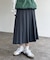 プリーツミディスカート